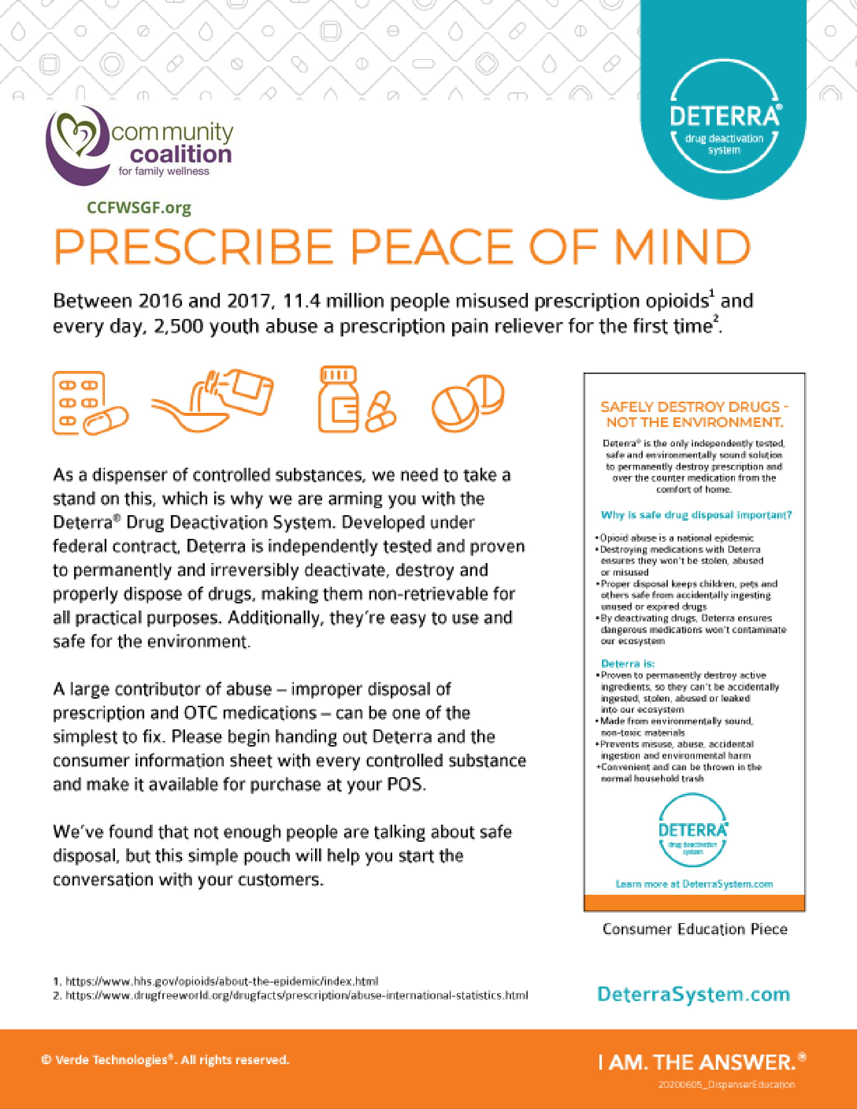 Prescribe Peace of Mind - Deterra